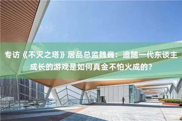 专访《不灭之塔》居品总监魏巍：追随一代东谈主成长的游戏是如何真金不怕火成的？