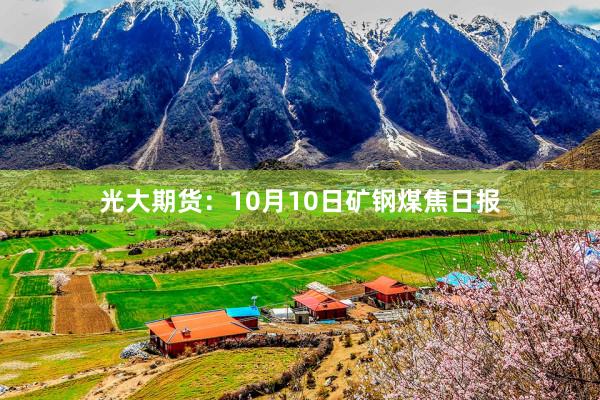 光大期货：10月10日矿钢煤焦日报