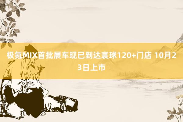 极氪MIX首批展车现已到达寰球120+门店 10月23日上市